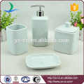 2015 conjunto de baño noble de porcelana azul y blanca